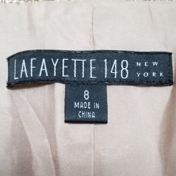 Lafayette 148 Blazer Silk Linen Blend 3/4 Sleeve - Picture 6 of 8